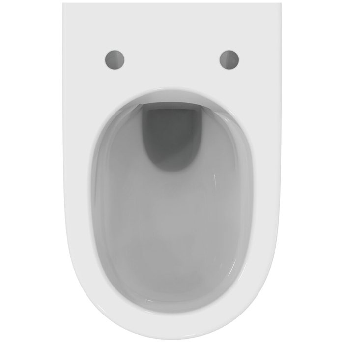 Ideal Standard I.life O Унитаз подвесной 35x53см, безободковый, смыв HydroTwist, крепление, сиденье soft-close. цвет: белый