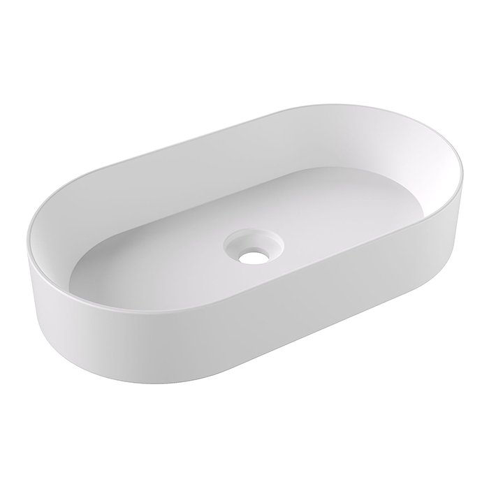 Alice Spy Oval Раковина 65x36х12см., накладная, без отв., цвет: белый матовый