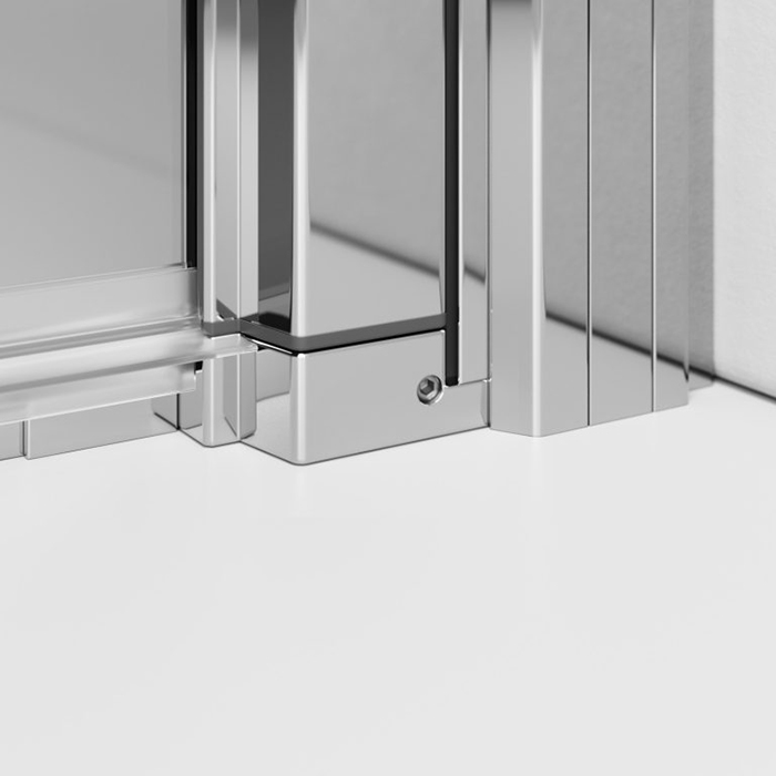 Radaway Nes PTD Душевые двери 44см, распашные, стекло прозрачное, покрытие Easy Clean, профиль: хром