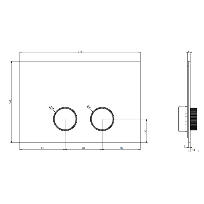 Gessi Ingranaggio Клавиши смыва Tece (TeceProfil, TeceBox)., цвет: Finox Brushed Nickel