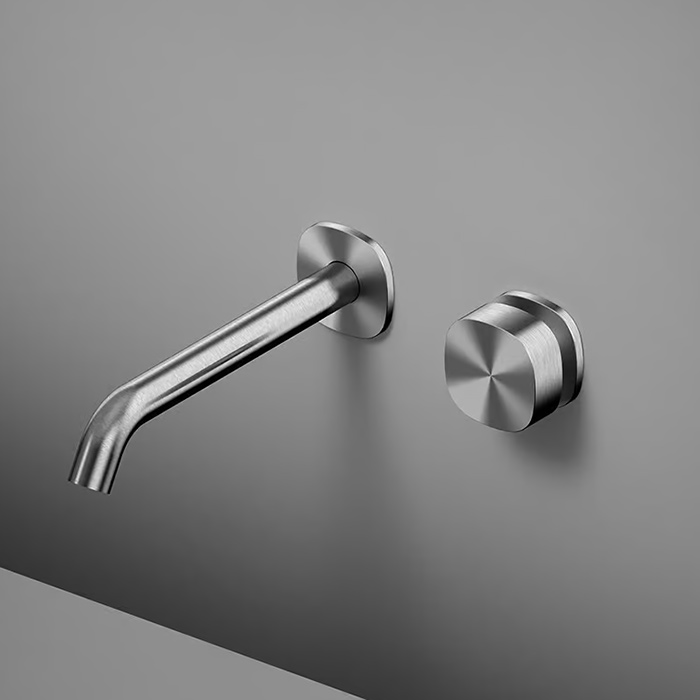 QuadroDesign Super Смеситель для раковины, встраиваемый, цвет: Brushed Stainless Steel