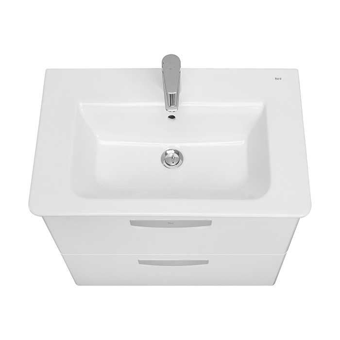 Roca The Gap Original Тумба подвесная 70x41x60см, с 2 ящиками, цвет: белый