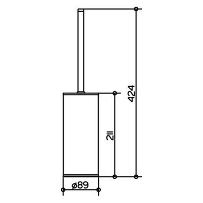 Keuco Collection Moll Туалетный ёршик, напольный, цвет: хром
