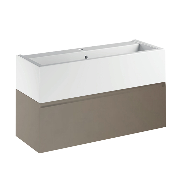 Kerasan Kanaal Тумба подвесная 100х46.5см, с 1 ящиком, цвет: Matt Hazel