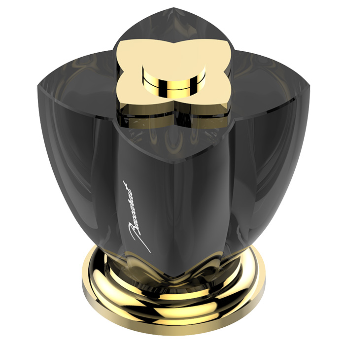 THG Petale De Cristal Noir Вентиль смесителя для раковины, цвет: полированное золото