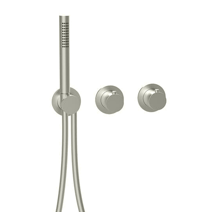 Almar Смеситель для душа, встраиваемый, с ручным душем, на 2-3 источника, цвет: Nichel Brushed
