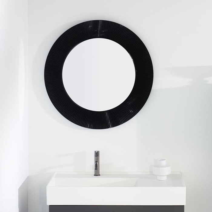 Laufen Kartell Зеркало круглое d=78см, настенное, без подсветки, цвет: черный