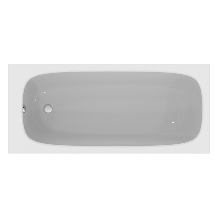 Ideal Standard i.life Ванна 180x80 см, встраиваемая, акрил, без панелей, перелива, без ножек, цвет: белый глянец