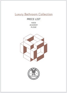Oasis Прайс-лист Luxury Bathroom Collection 2025 (NÀOS ACADEMY PLISSÉ)
