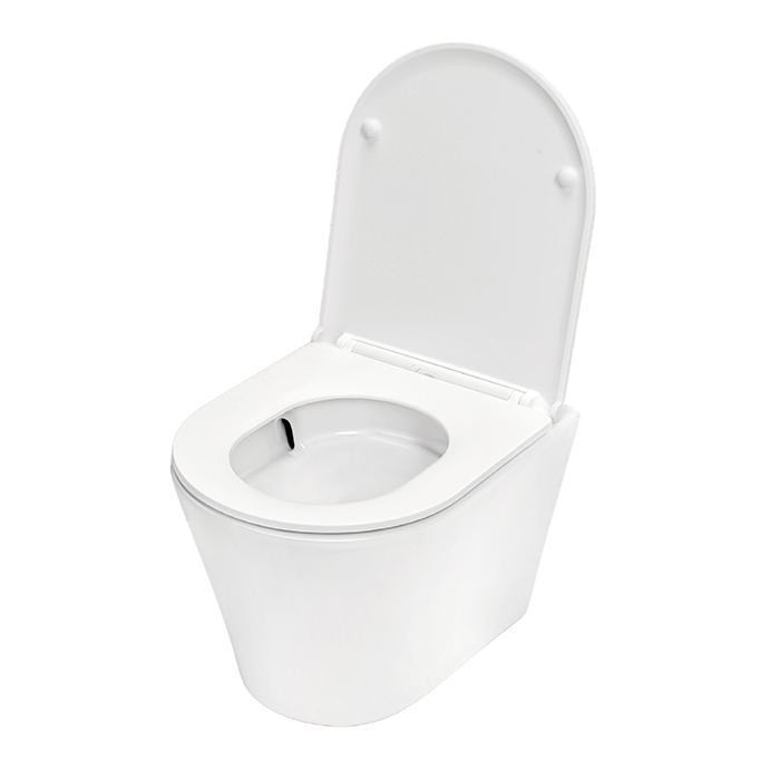 TECEspring K Комплект: Унитаз подвесной Kompakt, безободковый, со смывом Torando flush, сиденье Slim с микролифтом и быстрым снятием, цвет: белый