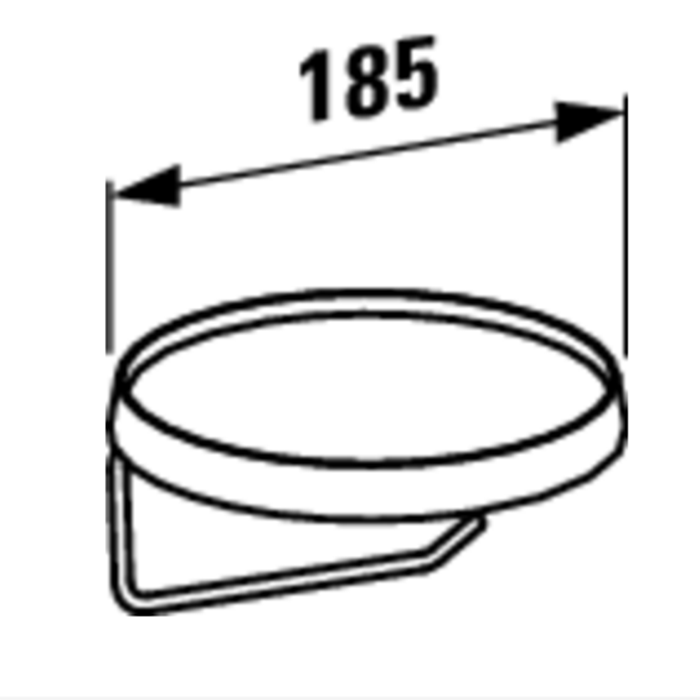 Laufen Kartell Держатель для туалетной бумаги с диском цвета "прозрачный кристалл", подвесная, цвет: хром