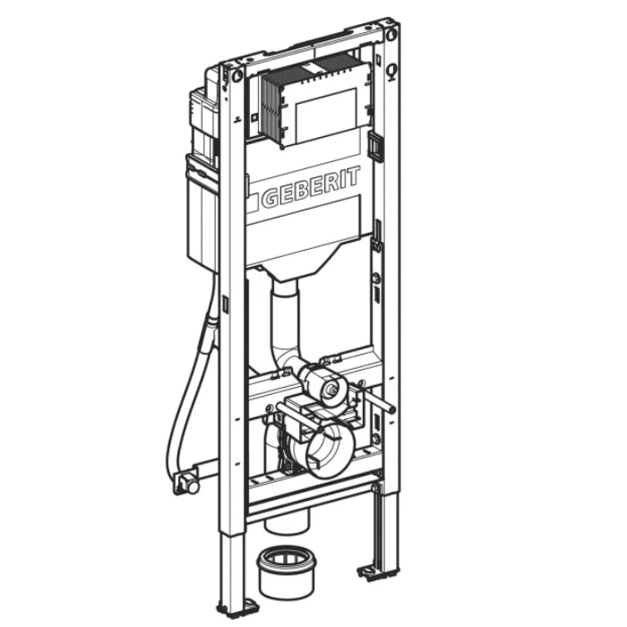 Geberit Duofix Инсталляция для подвесного унитаза 112см., со смыв. бачком скрытого монтажа Sigma 12см., для ММГН