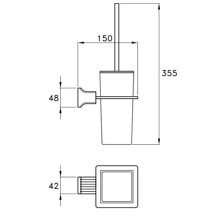 Stella Casanova Ершик настенный 1052 цвет: золото