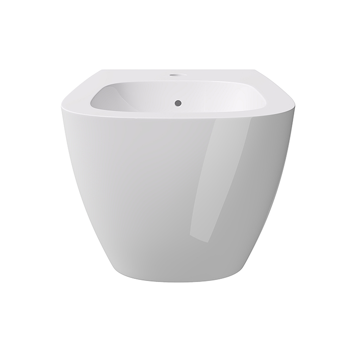 Alice Wunder Биде подвесное 53х31см., с набором для крепления, цвет: белый глянцевый