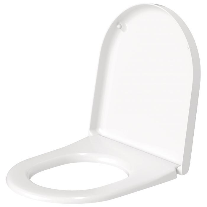 Duravit Starck 3 Сиденье для унитаза, с крышкой, цвет: сталь/белый глянцевый