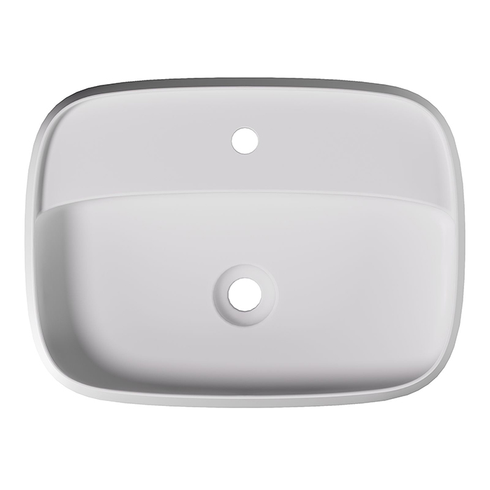 Alice Nur Plan Раковина 60x45x15см., накладная, 1 отв., цвет: белый матовый