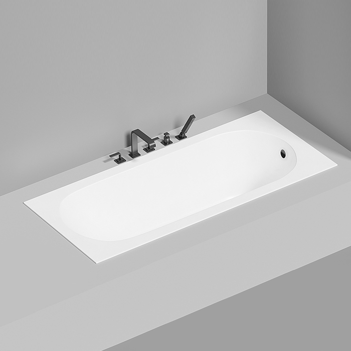 LOFO by Salini Ванна встраиваемая 180х80см, овальная чаша, материал: Gelcoat, цвет: белый глянцевый