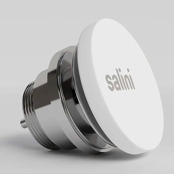 Salini D604 Донный клапан для раковины, фиксированный, S-Stone, цвет: белый матовый
