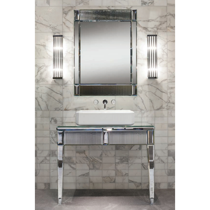 Oasis Rialto Комплект мебели напольный, №1, L98xP51x H:200см, цвет: ribbed mirror/хром