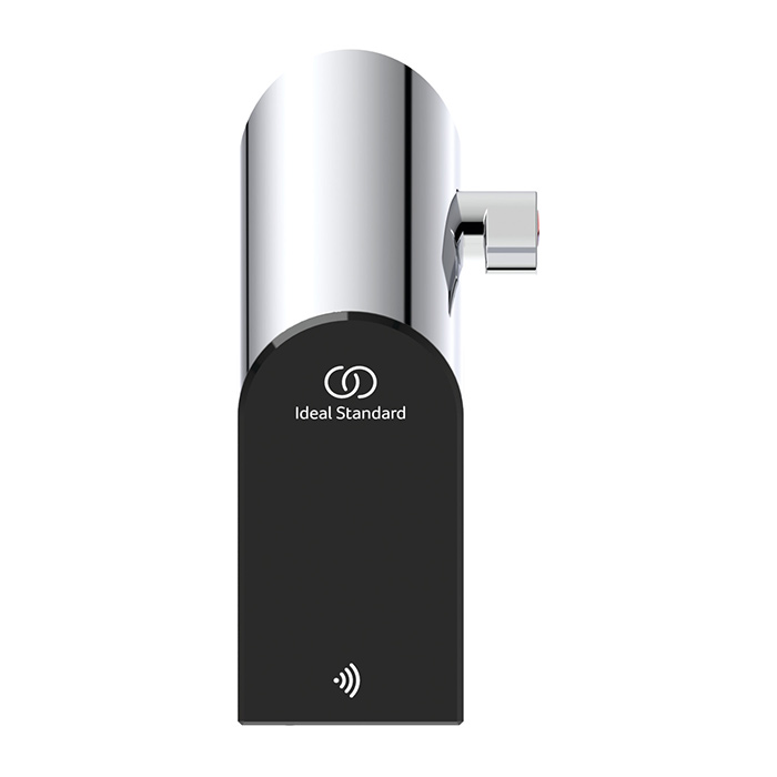 Ideal Standard Intelliflow Смеситель для раковины, на 1 отв., электронный, с адаптером 100-240VAC, цвет: хром/чёрный глянец