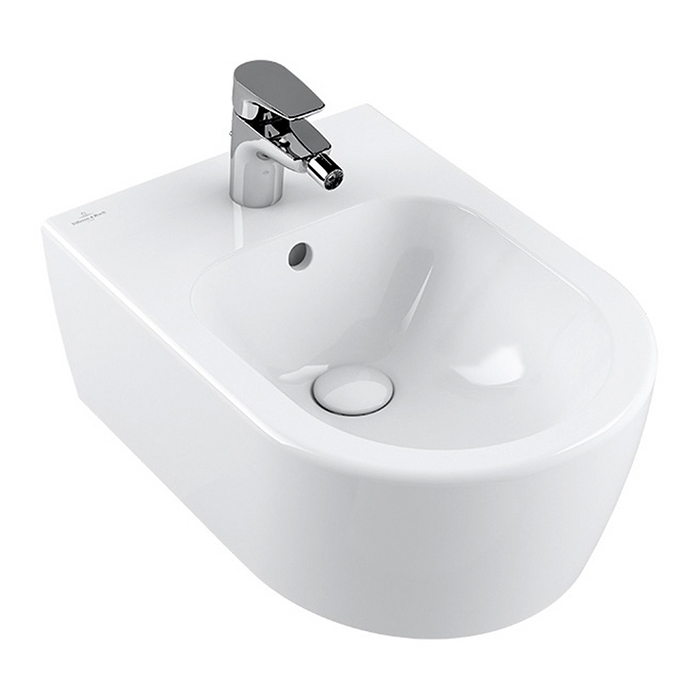 Villeroy&Boch Avento Биде подвесное 37x53см, с 1 отв., цвет: альпийский белый	