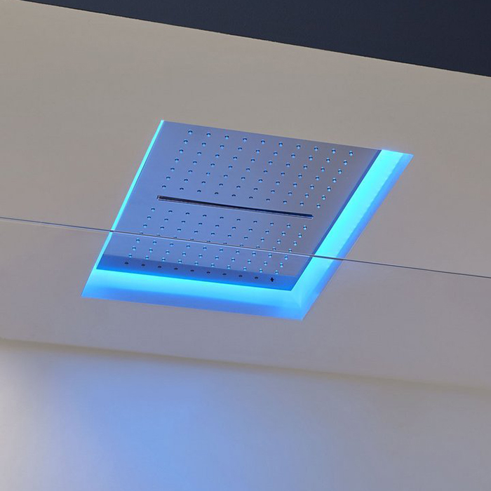 Antonio Lupi Meteo  Встраиваемый верхний душ  52x35x11см, с LED подсветкой, цвет: белый