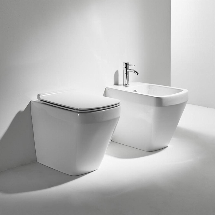 Simas Baden Baden Унитаз приставной безободковый 56х36 см, слив универсальный,  цвет: белый