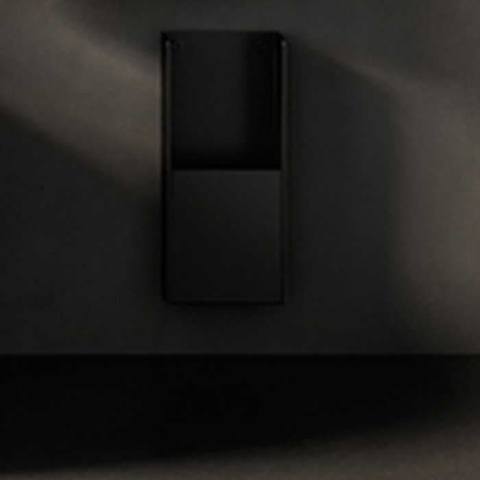 Agape Mach 2 Диспенсер для санитарных пакетов подвесной 30x12.8 см, цвет: черный