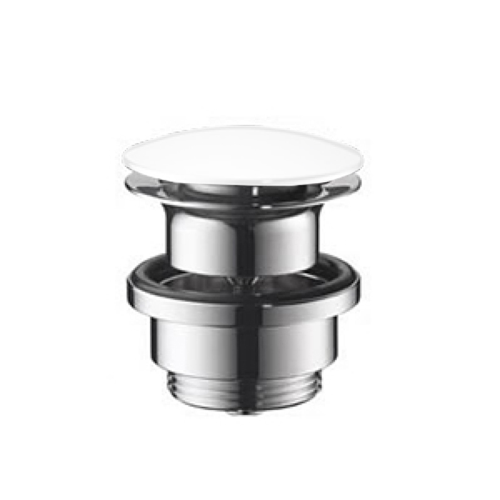 Agape Донный клапан для раковин, с переливом, цвет: белый матовый ...