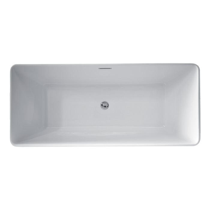 Kerasan Ego Ванна отдельностоящая, акриловая  160х70х55см в комплекте со сливом Click-clack, цвет: белый