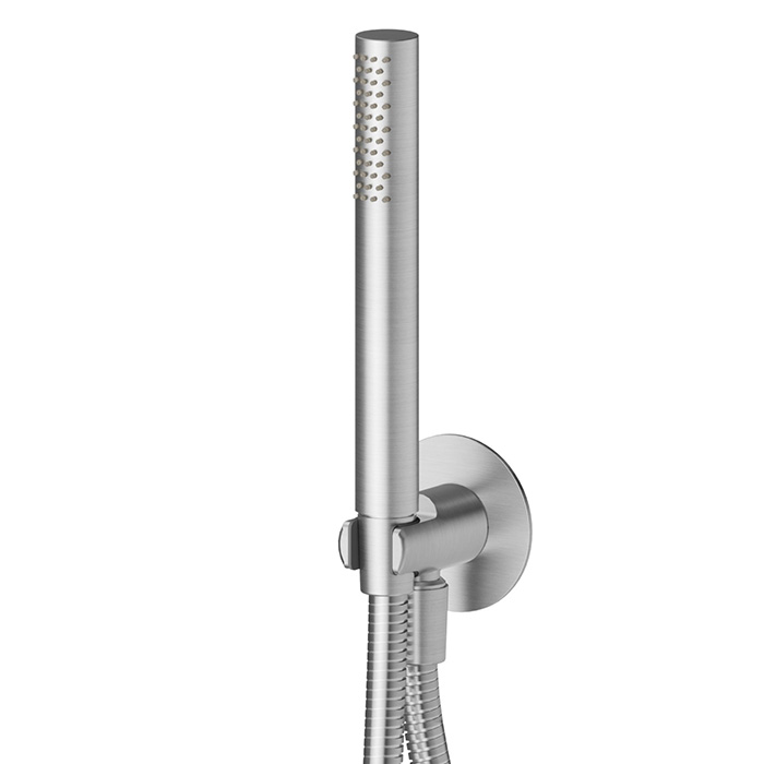 Newform X-Steel 316 Ручной душ, кронштейн-уголок 1/2", шланг: 150 см, цвет: нержавеющая сталь