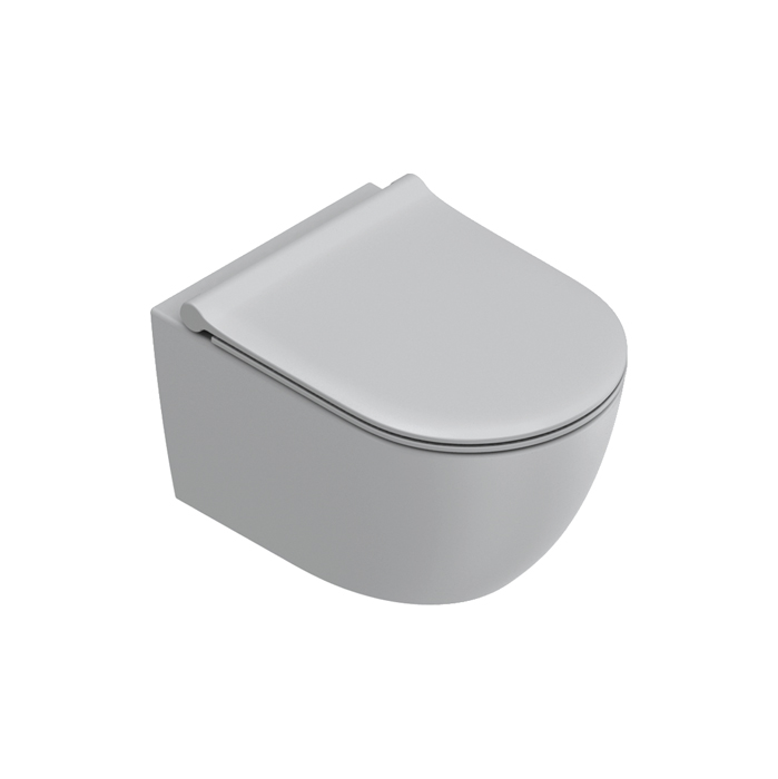 Catalano Sfera Унитаз подвесной 50x35см, безободковый, смыв Tornado, покрытие Twinglaze+, цвет: Cemento Satinato