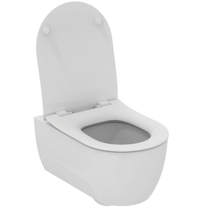 Ideal Standard Blend Унитаз подвесной 54х35.5см., с сиденьем, технологией смыва AquaBlade®, цвет: белый