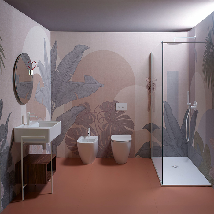 Simas Juniper Унитаз напольный 53x37см, слив TORNADO (green vertigo), цвет: белый