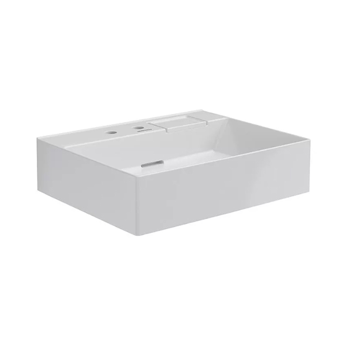 Kerama Marazzi Logica Раковина накладная, 60.5х48.5см., с 2 отв., цвет:  белый глянцевая