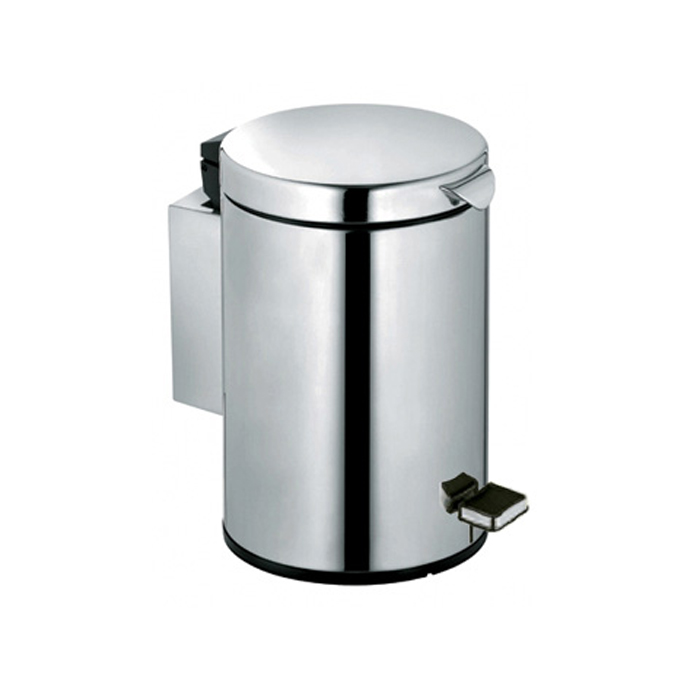 Keuco Plan Контейнер для гигиенических отходов, c крышкой, с ножной педалью, съемный контейнер, объем 3 Л, скрытый крепеж в к-те цвет: хром