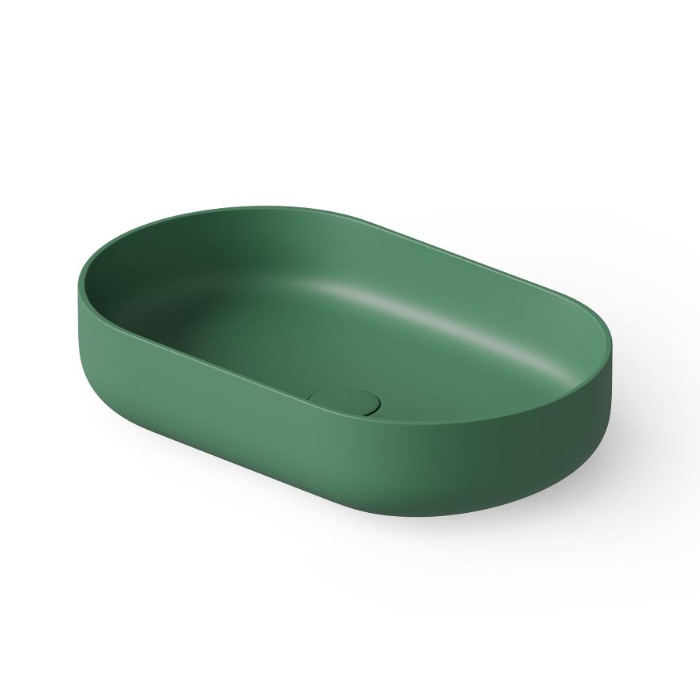 Dea Design Раковина 55х34х12см., накладная, без отв., цвет: classic green