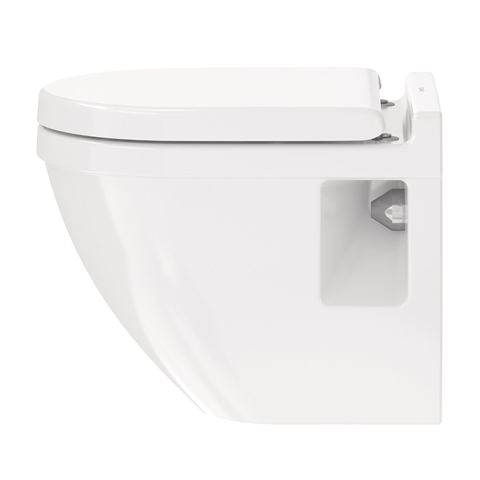 Duravit Starck 3 Сиденье для унитаза, с крышкой, цвет: сталь/белый глянцевый