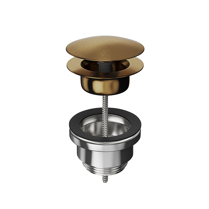 Kerama Marazzi Донный клапан для раковины, цвет: потертая бронза