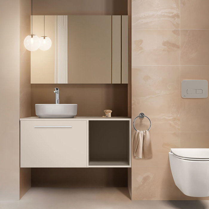 Ideal Standard I.life O Унитаз подвесной 35x53см, безободковый, смыв HydroTwist, крепление, сиденье soft-close. цвет: белый