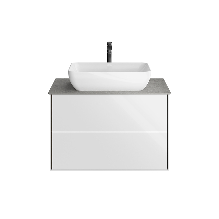 Kerama Marazzi PLAZA Modern Тумба подвесная 80x48см, 2 ящика, цвет: белый