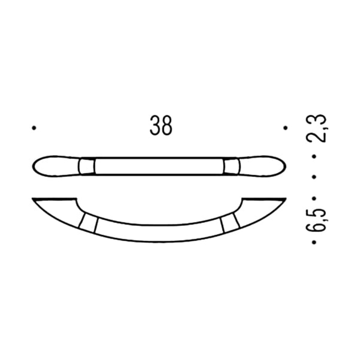Colombo Units Поручень для ванны 38см, цвет: хром