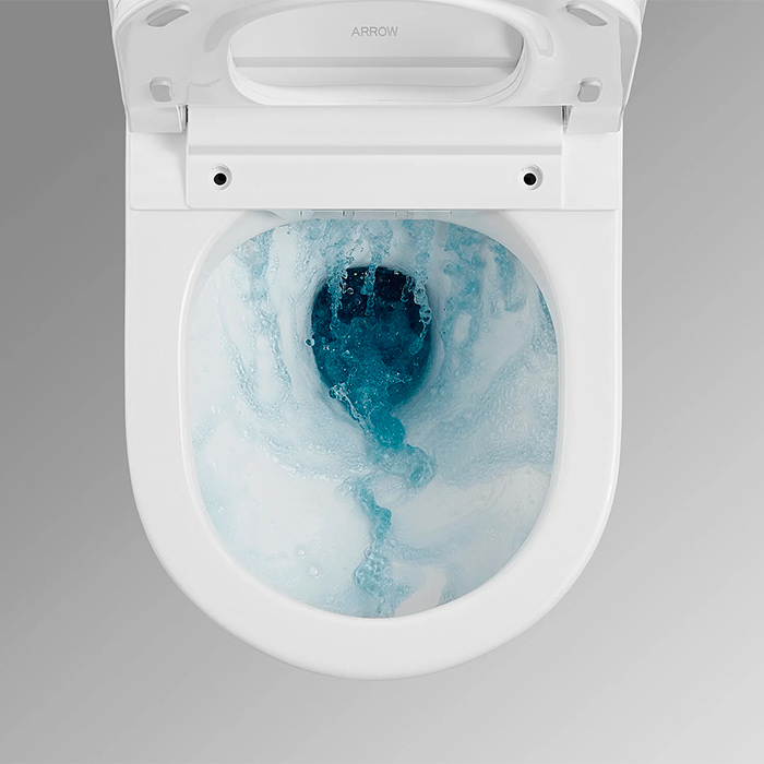 Arrow Pollux Унитаз Smart с функцией биде, 34x60см, подвесной, безободковый, цвет: белый