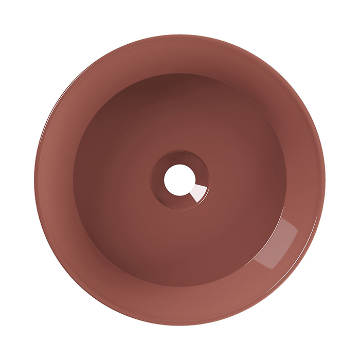 Alice Spy Round Раковина Ø40см., накладная, без отв., цвет: табаско глянцевый