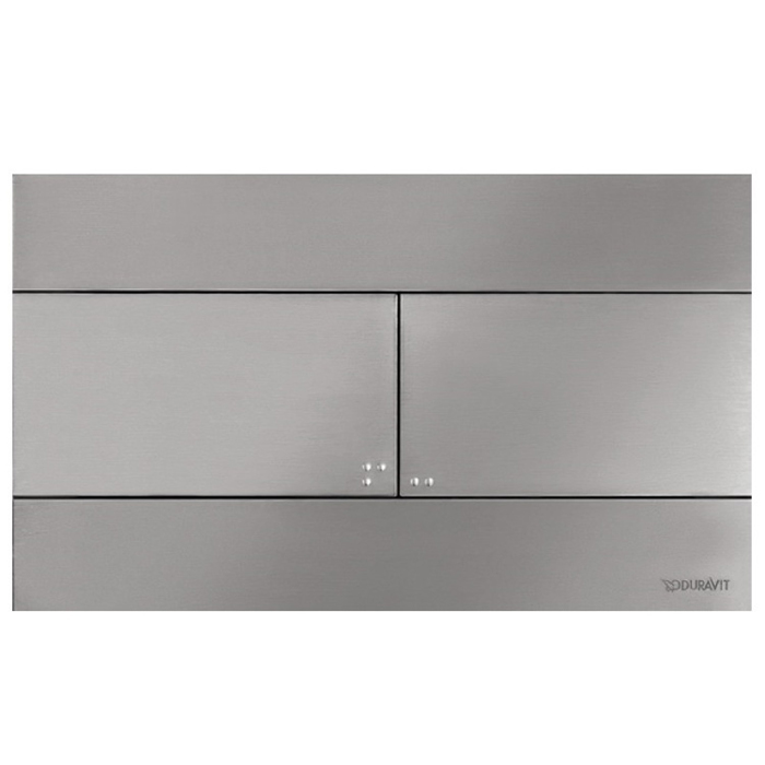 Duravit DuraSystem Beta 140 Клавиша смыва для унитаза, цвет: сталь брашированная 