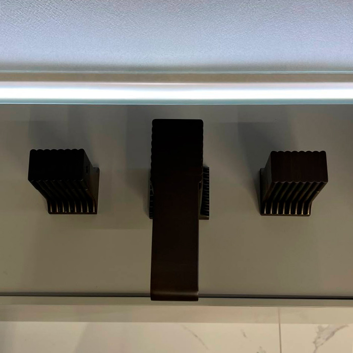 Stella Casanova Смеситель для раковины на 3 отверстия, цвет: бронза темная