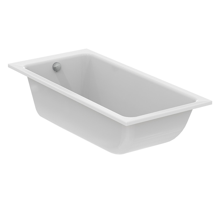 Ideal Standard Dolce Vita Ванна 170x80 см, встраиваемая, акрил, без панелей, перелива, ножки в комплекте, цвет: белый глянец