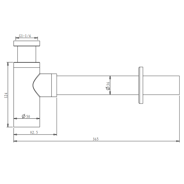 NEMO Сифон для раковины, цвет: брашированный никель