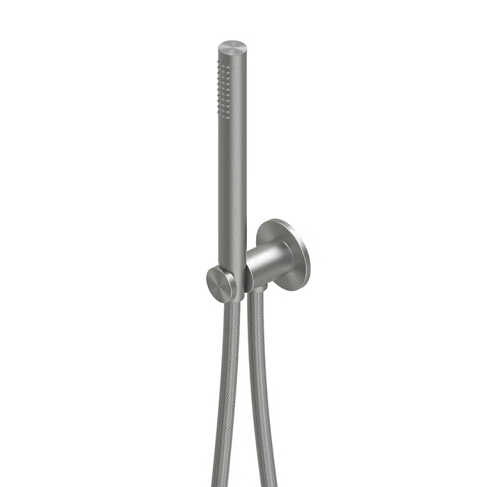 QuadroDesign Душевой гарнитур, настенный, цвет: Brushed Stainless Steel