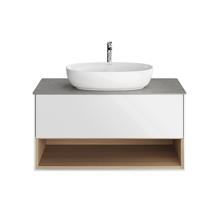 Kerama Marazzi PLAZA Modern Тумба подвесная 100x48см, 1 ящик, цвет: белый